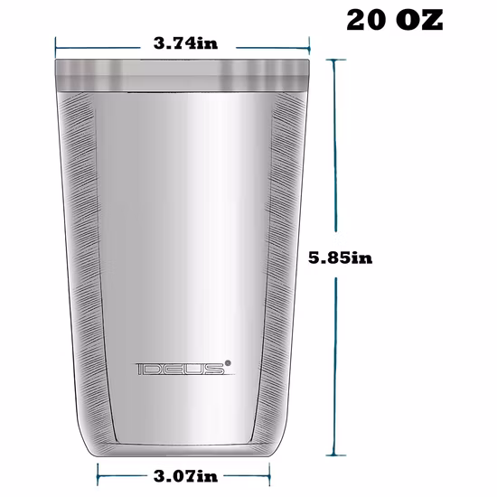 20oz 디자이너 절연 이중 벽 커피 보온병 스테인레스 스틸 승화 여행 텀블러 컵 대량