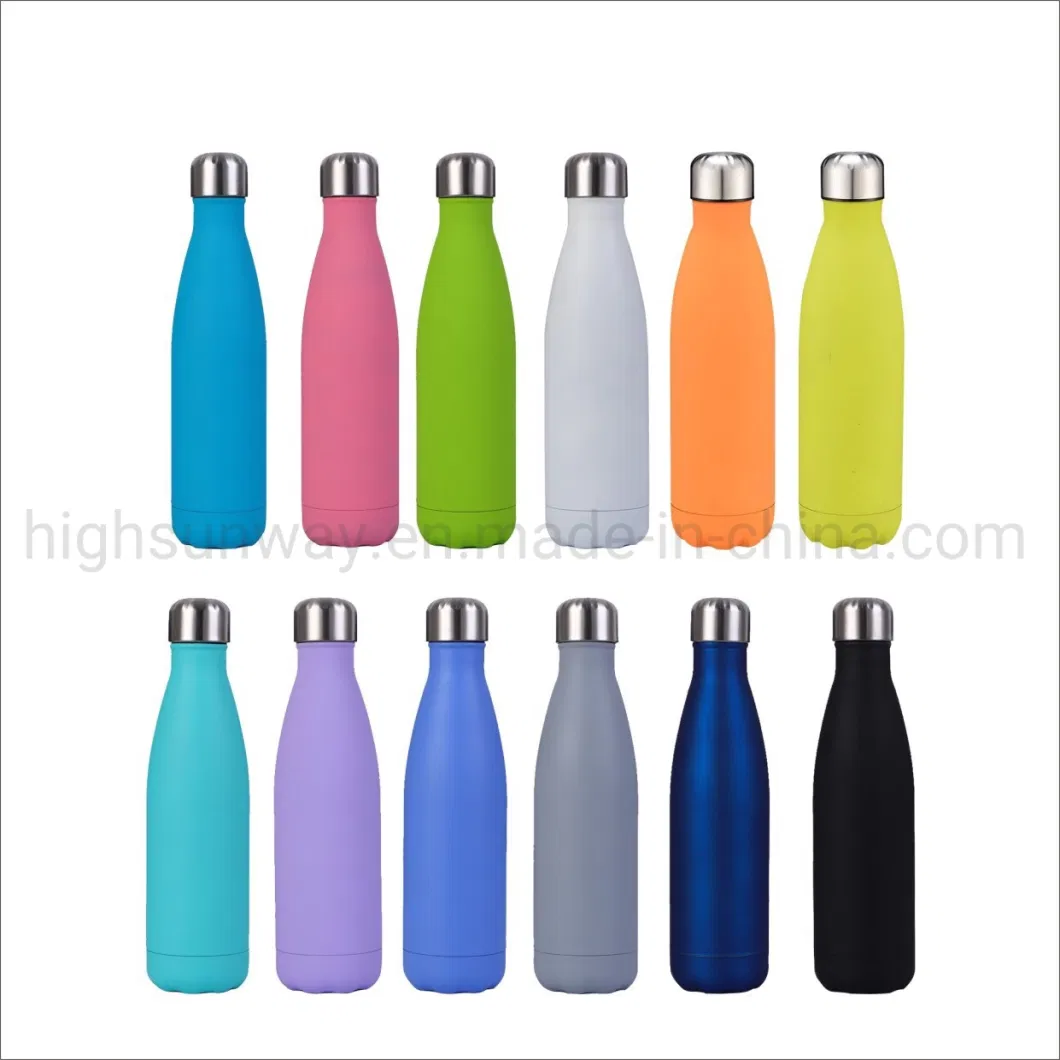 Double Wall Insulated Water Bottle Stainless Steel Vacuum Thermos Flask