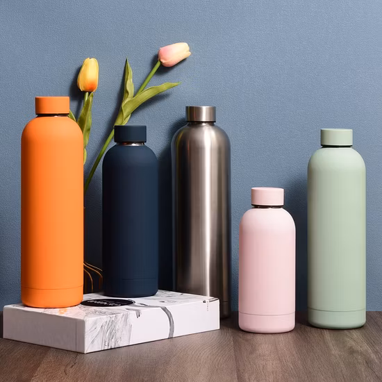 BPA Free Fancy Wholesale Drinking OEM Colorful Metal Custom Portable Thermal Vacuum Gym Termos Hot Sports Insulated Stainless Steel Flask Water Bottle