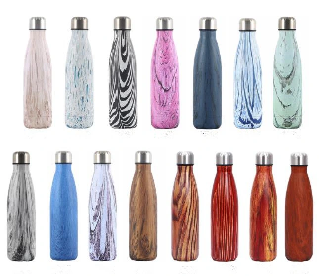 Double Wall Insulated Stainless Steel Cola Shape Sport Water Bottle Vacuum Flask