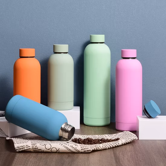 BPA Free Fancy Wholesale Drinking OEM Colorful Metal Custom Portable Thermal Vacuum Gym Termos Hot Sports Insulated Stainless Steel Flask Water Bottle