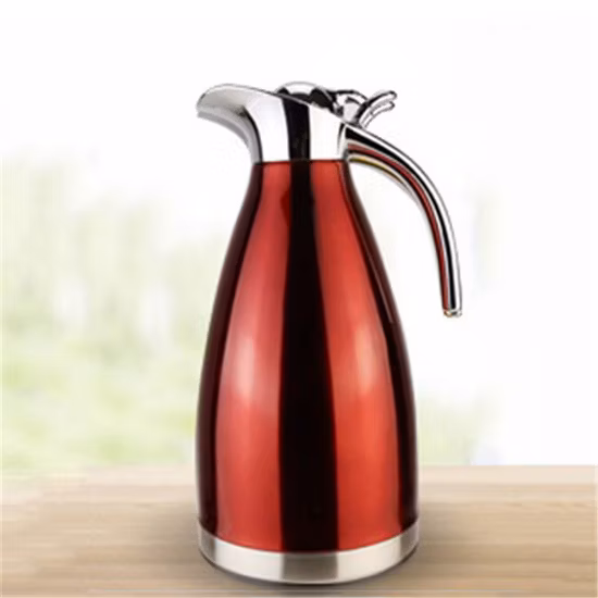 1L /1.5L/2L 이중벽 스테인레스 스틸 진공 보온병 커피 포트