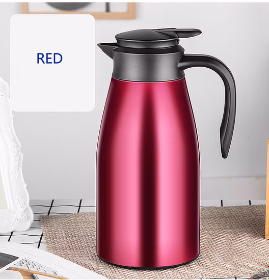 1.5L 2L 금속 진공 열 차 및 커피 스테인레스 스틸 냄비